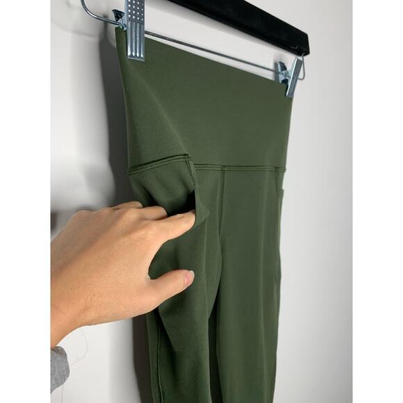 Athleta Salutation Stash High Rise 7/8 Legging in Aspen Olive - Picture 5 of 8